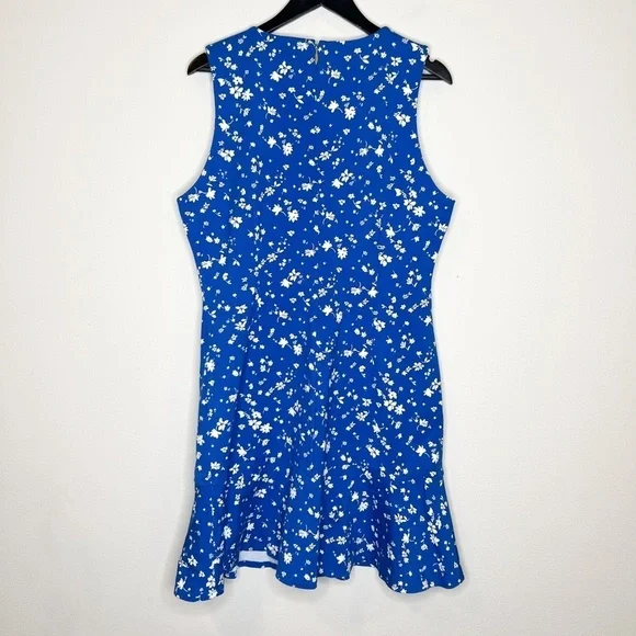 Draper James Ponte Sheath Dress Blue Floral NWT - Picture 7 of 7